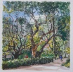 香港公園 （二） - 馮漢榮 斗方中國畫